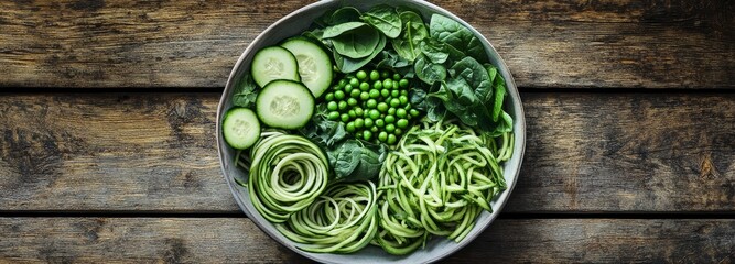 healthy vegan diet and food plate