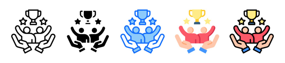 Win Win Icon Multiple Style