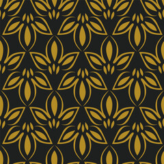 Colorful hand draw flowers seamless pattern