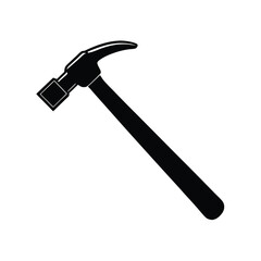 Framing hammer vector silhouette