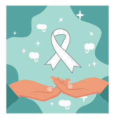 World Lung Cancer Awareness Day Illustration Set-05
