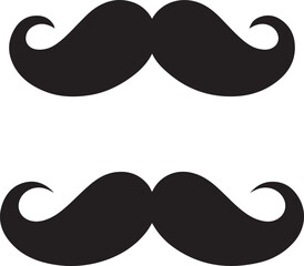 Classic Moustache Vector Graphic for Vintage and Father's Day Designs