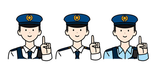 男性警察官 制服3セット ポイント
