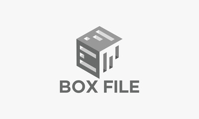 Box File logo designs concept vector