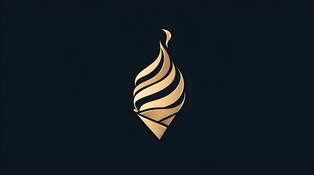 Minimal and colorful ice cream logo design. Concept: branding, dessert businesses, summer campaigns, food packaging, cafes, children’s products, and playful or retro visual identity design.