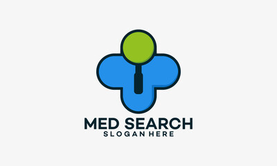 Medical Search logo designs concept
