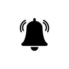 Notification bell vector icon, Reminder and alarm vector icon.