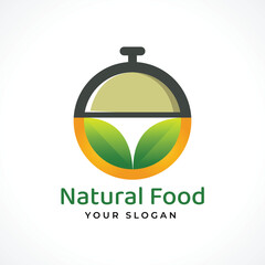 natural eco healthy food logo
