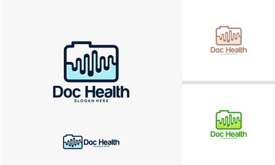 Document health logo designs concept