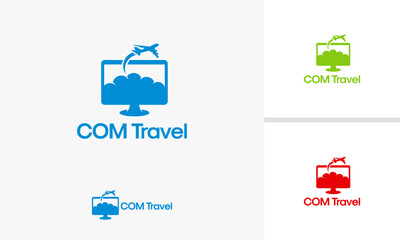 Book Travel logo designs concept