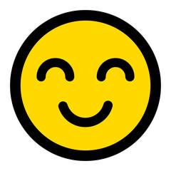 笑顔のアイコン、ニコニコマークイラスト