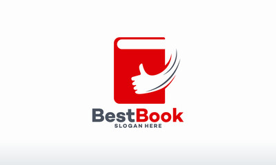 best book logo designs template, best education logo