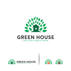 green house logo designs template
