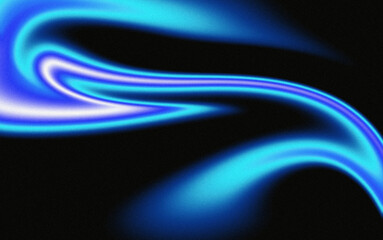 Futuristic blurred light trail background with noise texture