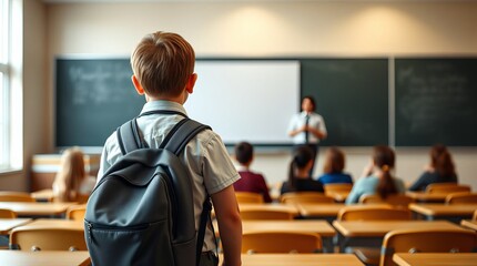 An elementary school student was late for an extra class for the remaining students