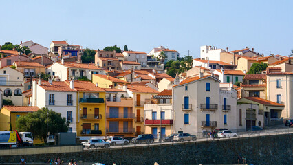 Old resort town on the Mediterranean coast in France Banyuls-sur-Mer, vacation, travel