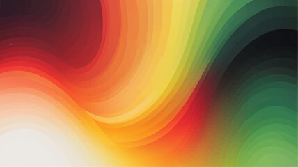 Abstract gradient background transitioning from yellow to green white orange red black a grainy texture, suitable for festive and creative designs. Use this vibrant backdrop for digital art. © FANUSH