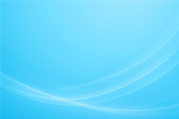 Abstract sky blue gradient smooth light lines background. Vector illustration .