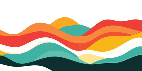 Abstract Landscape with Sunset (1)