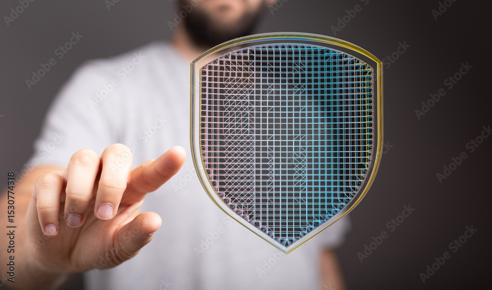 Poster Secure your data with advanced cybersecurity solutions.  Protect your business from online threats.