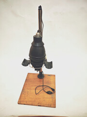 a  photo lab with analog pictures