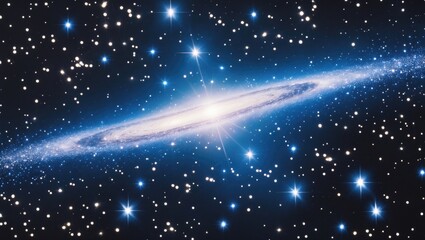 Vivid supernova remnant nebula illuminated with thousands of stars.