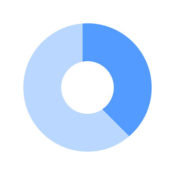 donut chart duotone icon