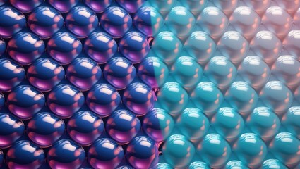 Bubble wrap texture background image showcasing a distinctive pattern of air-filled pockets and cushioning.