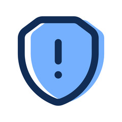 security alerts filled line icon