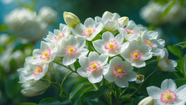 Chanticleer pear tree flowers in bloom, Colorado