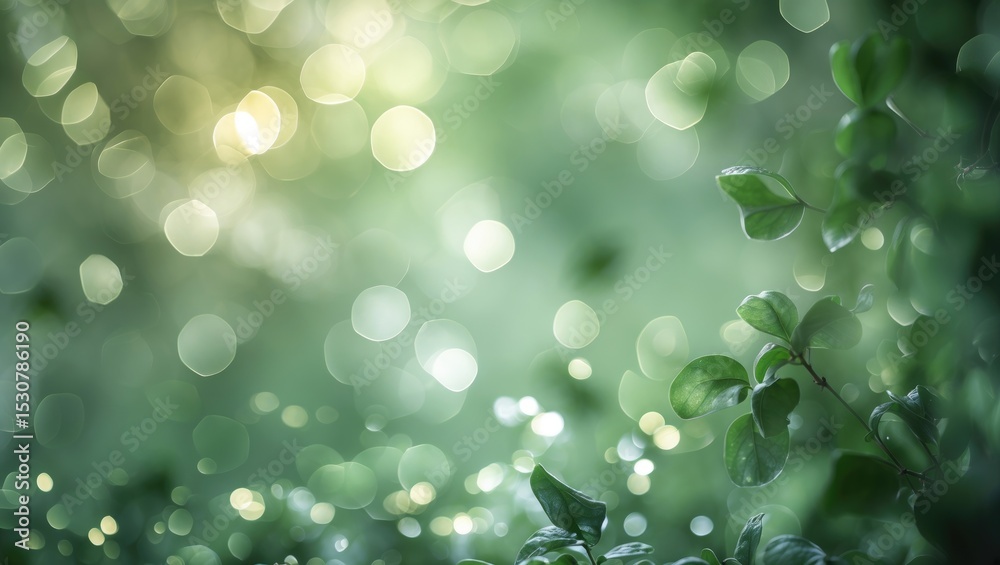 Poster bokeh background as a design element.