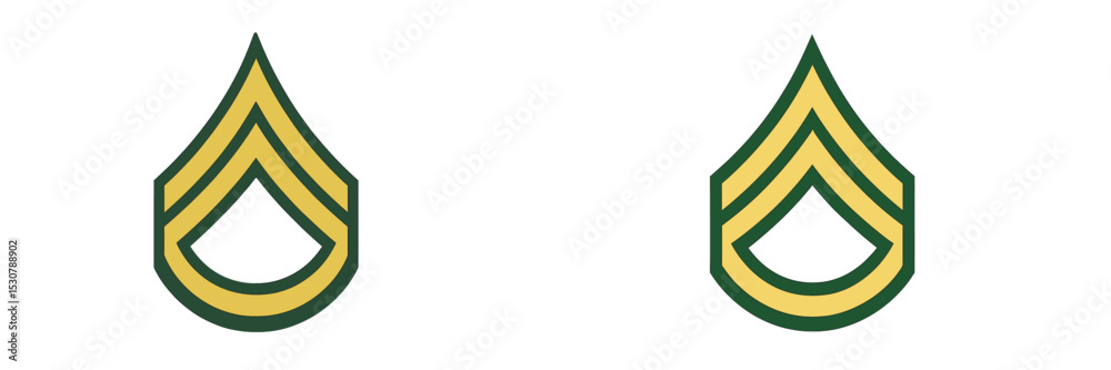 Poster two symmetrical green and yellow droplet designs showcasing modern graphic style with simple lines a