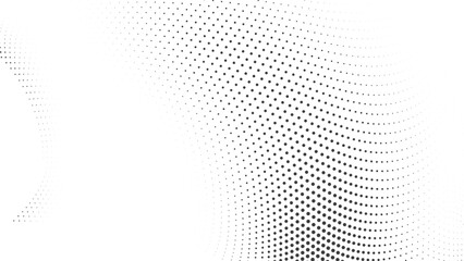 Circular halftone pattern with dynamic swirl spacing and soft gradient ideal for abstract design digital vector overlays or motion graphic compositions
