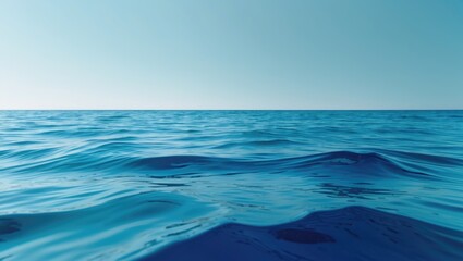 Fototapeta premium Vivid blue water of the Sea.