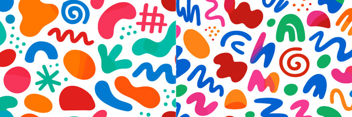 Colorful abstract patterns create a vibrant backdrop for artistic inspiration and creative expression