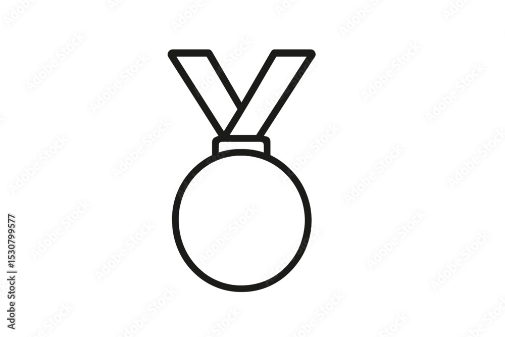 Poster metal design featuring a circular medal with a ribbon, symbolizing achievement and recognition in va