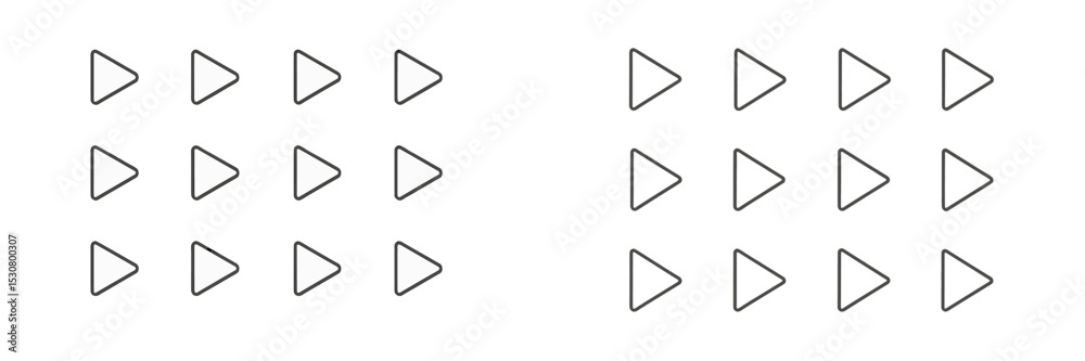 Poster Patterns of right-facing arrows arranged in a grid showcasing symmetry and simplicity in design
