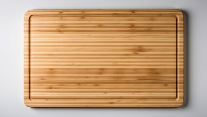 Bamboo wooden board placed on a background surface