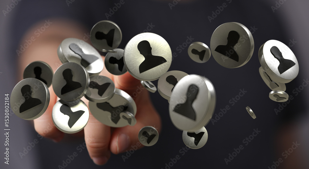 Poster streamline your connections. efficient contact management solutions.