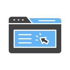 Fototapeta premium Mouse Click icon vector image. Suitable for mobile apps, web apps and print media.