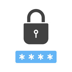 Passcode Lock II icon vector image. Suitable for mobile apps, web apps and print media.