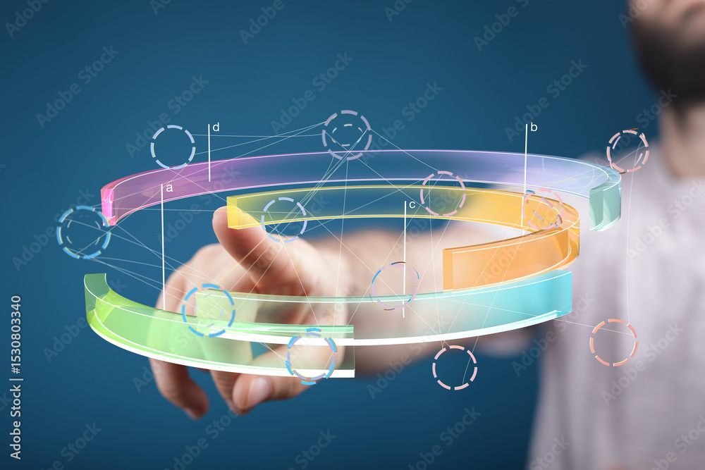 Poster abstract digital network. futuristic technology concept. data visualization. modern business backgro