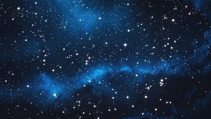 Obraz premium Square abstract space background featuring stars and nebulas.