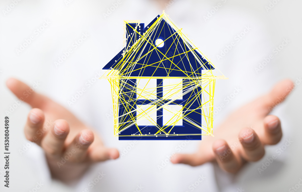 Aufkleber secure and efficient smart home technology. control your house remotely.