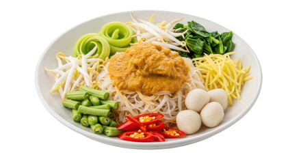 Isolated Malaysian Laksa