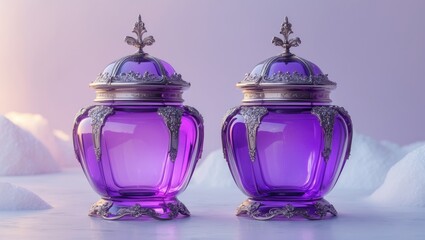 Ancient blank spell jar for Halloween, isolated on white background.