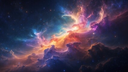 Obraz premium Stunning gas clouds in outer space.