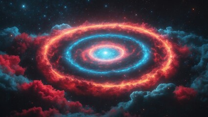 Fototapeta premium Stunning background of stars, constellations, milky way, and galaxy with cloudy fog in space. Remarkable cosmic darkness. The eye of the galaxy
