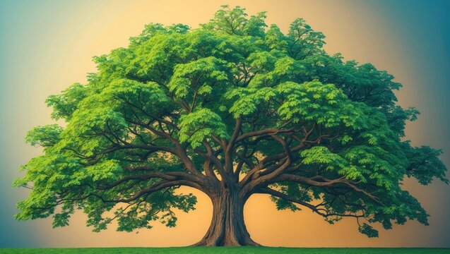 An illustration of tree life created using generative AI tools.