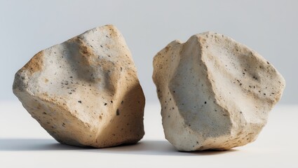 Ambergris, ambre gris, ambergrease or grey amber. Isolated on a white background.
